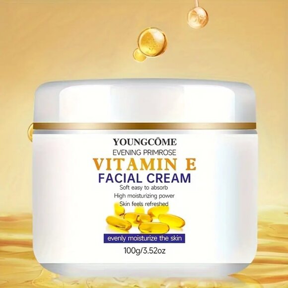 Vitamin E Evening Primrose Face Cream with Collagen & Hyaluronic Acid 100g - Picture 2 of 7
